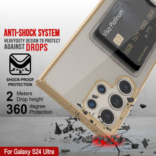 Cargar imagen en el visor de la galería, Caso de soporte de tarjetas Galaxy S24 [Serie Crystal CardsLot] [Fit Slim] [Orange]
