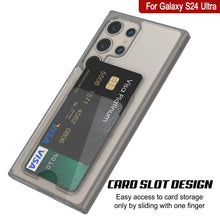 Load image into Gallery viewer, Caso de soporte de tarjetas Galaxy S24 [Serie Crystal CardsLot] [Fit Slim] [Gray]
