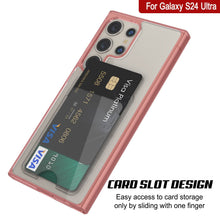 Cargar imagen en el visor de la galería, Galaxy S24 Ultra Card Holder Case [Crystal CardSlot Series] [Fit Slim] [Rojo]

