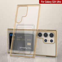 Cargar imagen en el visor de la galería, Caso de soporte de tarjetas Galaxy S24 [Serie Crystal CardsLot] [Fit Slim] [Orange]
