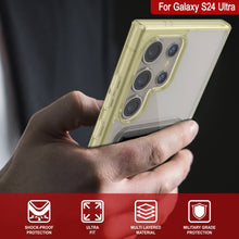 Cargar imagen en el visor de la galería, Caso de soporte de tarjetas Galaxy S24 [Serie Crystal CardsLot] [Fit Slim] [Amarillo]
