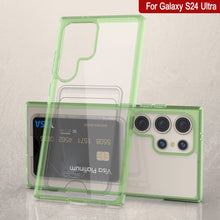Cargar imagen en el visor de la galería, Caso de soporte de tarjetas Galaxy S24 [Serie Crystal CardsLot] [Fit Slim] [verde]
