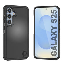 Load image into Gallery viewer, Funda PunkCase para Galaxy S25, [Serie Spartan 2.0], transparente, resistente y duradera [negra]
