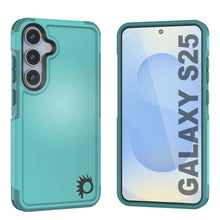 Load image into Gallery viewer, Funda PunkCase para Galaxy S25, [Serie Spartan 2.0], transparente, resistente y duradera [azul claro]
