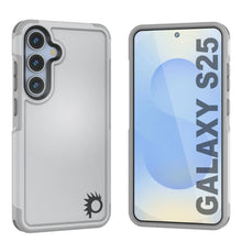 Load image into Gallery viewer, Funda PunkCase para Galaxy S25, [Serie Spartan 2.0], transparente, resistente y duradera [blanca]
