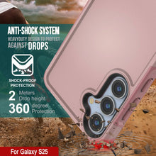 Load image into Gallery viewer, Funda PunkCase para Galaxy S25, [Serie Spartan 2.0], transparente, resistente y duradera [rosa]
