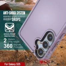 Load image into Gallery viewer, Funda PunkCase para Galaxy S25, [Serie Spartan 2.0], transparente, resistente y duradera [lila]
