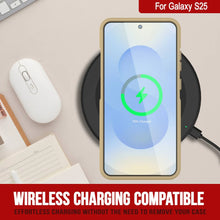 Cargar imagen en el visor de la galería, Funda PunkCase para Galaxy S25, [Serie Spartan 2.0], transparente, resistente y duradera [amarilla]
