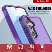 Load image into Gallery viewer, Funda PunkCase para Galaxy S25, [Serie Spartan 2.0], transparente, resistente y duradera [morada]
