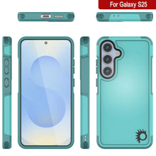 Load image into Gallery viewer, Funda PunkCase para Galaxy S25, [Serie Spartan 2.0], transparente, resistente y duradera [azul claro]
