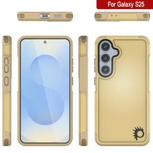 Cargar imagen en el visor de la galería, Funda PunkCase para Galaxy S25, [Serie Spartan 2.0], transparente, resistente y duradera [amarilla]
