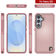 Load image into Gallery viewer, Funda PunkCase para Galaxy S25, [Serie Spartan 2.0], transparente, resistente y duradera [rosa]
