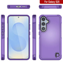 Load image into Gallery viewer, Funda PunkCase para Galaxy S25, [Serie Spartan 2.0], transparente, resistente y duradera [morada]
