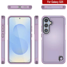 Load image into Gallery viewer, Funda PunkCase para Galaxy S25, [Serie Spartan 2.0], transparente, resistente y duradera [lila]
