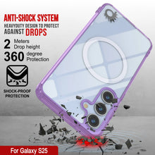 Load image into Gallery viewer, Estuche de carga inalámbrica magnética para Galaxy S25 [Serie de acrílico transparente] [Antideslizante] Para Galaxy S25 [Morado]
