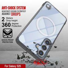 Load image into Gallery viewer, Estuche de carga inalámbrica magnética para Galaxy S25 [Serie de acrílico transparente] [Antideslizante] Para Galaxy S25 [Negro]
