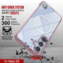 Load image into Gallery viewer, Estuche de carga inalámbrica magnética para Galaxy S25 [Serie de acrílico transparente] [Antideslizante] Para Galaxy S25 [Rosa]

