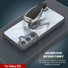 Load image into Gallery viewer, Estuche de carga inalámbrica magnética para Galaxy S25 [Serie de acrílico transparente] [Antideslizante] Para Galaxy S25 [Negro]
