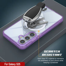 Load image into Gallery viewer, Estuche de carga inalámbrica magnética para Galaxy S25 [Serie de acrílico transparente] [Antideslizante] Para Galaxy S25 [Morado]
