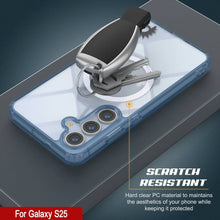 Load image into Gallery viewer, Estuche de carga inalámbrica magnética para Galaxy S25 [Serie de acrílico transparente] [Antideslizante] Para Galaxy S25 [Azul marino]
