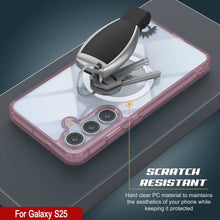 Load image into Gallery viewer, Estuche de carga inalámbrica magnética para Galaxy S25 [Serie de acrílico transparente] [Antideslizante] Para Galaxy S25 [Rosa]
