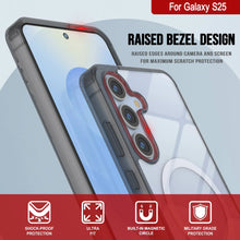 Load image into Gallery viewer, Estuche de carga inalámbrica magnética para Galaxy S25 [Serie de acrílico transparente] [Antideslizante] Para Galaxy S25 [Negro]
