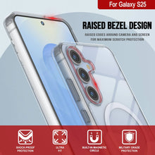 Load image into Gallery viewer, Estuche de carga inalámbrica magnética para Galaxy S25 [Serie de acrílico transparente] [Antideslizante] Para Galaxy S25 [Transparente]
