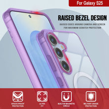 Load image into Gallery viewer, Estuche de carga inalámbrica magnética para Galaxy S25 [Serie de acrílico transparente] [Antideslizante] Para Galaxy S25 [Morado]
