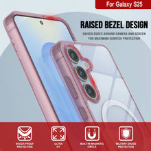 Load image into Gallery viewer, Estuche de carga inalámbrica magnética para Galaxy S25 [Serie de acrílico transparente] [Antideslizante] Para Galaxy S25 [Rosa]

