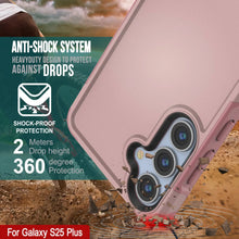 Cargar imagen en el visor de la galería, Funda PunkCase para Galaxy S25+ Plus, [Serie Spartan 2.0], transparente, resistente y duradera [rosa]
