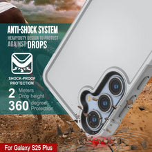 Load image into Gallery viewer, Funda PunkCase para Galaxy S25+ Plus, [Serie Spartan 2.0], transparente, resistente y duradera [blanca]
