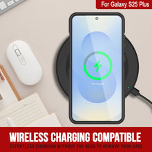Cargar imagen en el visor de la galería, Funda PunkCase para Galaxy S25+ Plus, [Serie Spartan 2.0], transparente, resistente y duradera [negra]
