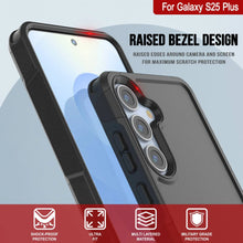Cargar imagen en el visor de la galería, Funda PunkCase para Galaxy S25+ Plus, [Serie Spartan 2.0], transparente, resistente y duradera [negra]
