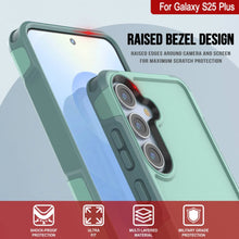 Load image into Gallery viewer, Funda PunkCase para Galaxy S25+ Plus, [Serie Spartan 2.0], transparente, resistente y duradera [azul verdoso]
