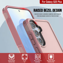 Cargar imagen en el visor de la galería, Funda PunkCase para Galaxy S25+ Plus, [Serie Spartan 2.0], transparente, resistente y duradera [rosa]
