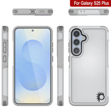 Load image into Gallery viewer, Funda PunkCase para Galaxy S25+ Plus, [Serie Spartan 2.0], transparente, resistente y duradera [blanca]
