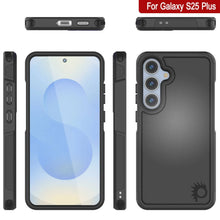 Cargar imagen en el visor de la galería, Funda PunkCase para Galaxy S25+ Plus, [Serie Spartan 2.0], transparente, resistente y duradera [negra]
