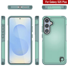 Load image into Gallery viewer, Funda PunkCase para Galaxy S25+ Plus, [Serie Spartan 2.0], transparente, resistente y duradera [azul verdoso]
