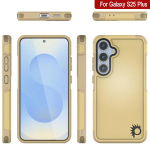 Funda PunkCase para Galaxy S25+ Plus, [Serie Spartan 2.0], transparente, resistente y duradera [amarilla]