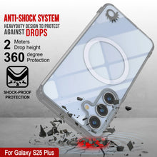 Cargar imagen en el visor de la galería, Estuche de carga inalámbrica magnético para Galaxy S25 Plus [Serie de acrílico transparente] [Antideslizante] Para Galaxy S25 Plus [Plata]
