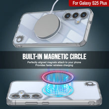 Cargar imagen en el visor de la galería, Estuche de carga inalámbrica magnética para Galaxy S25 Plus [Serie de acrílico transparente] [Antideslizante] Para Galaxy S25 Plus [Transparente]
