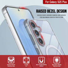 Cargar imagen en el visor de la galería, Estuche de carga inalámbrica magnética para Galaxy S25 Plus [Serie de acrílico transparente] [Antideslizante] Para Galaxy S25 Plus [Transparente]

