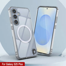 Cargar imagen en el visor de la galería, Estuche de carga inalámbrica magnética para Galaxy S25 Plus [Serie de acrílico transparente] [Antideslizante] Para Galaxy S25 Plus [Transparente]
