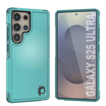 Cargar imagen en el visor de la galería, Funda PunkCase para Galaxy S25 Ultra, [Serie Spartan 2.0], transparente, resistente y duradera [azul claro]
