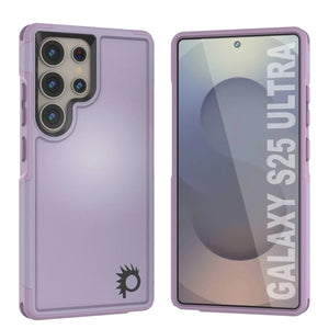 Funda PunkCase para Galaxy S25 Ultra, [Serie Spartan 2.0], transparente, resistente y duradera [lila]