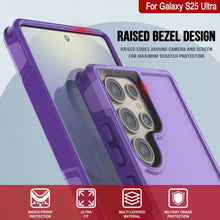 Cargar imagen en el visor de la galería, Funda PunkCase para Galaxy S25 Ultra, [Serie Spartan 2.0], transparente, resistente y duradera [morada]
