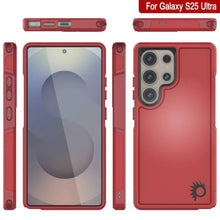 Cargar imagen en el visor de la galería, Funda PunkCase para Galaxy S25 Ultra, [Serie Spartan 2.0], transparente, resistente y duradera [roja]
