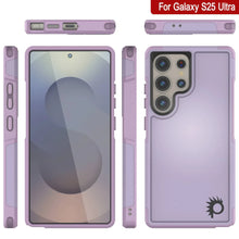 Cargar imagen en el visor de la galería, Funda PunkCase para Galaxy S25 Ultra, [Serie Spartan 2.0], transparente, resistente y duradera [lila]
