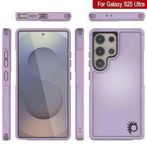 Funda PunkCase para Galaxy S25 Ultra, [Serie Spartan 2.0], transparente, resistente y duradera [lila]