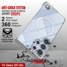 Cargar imagen en el visor de la galería, Estuche de carga inalámbrica magnético para Galaxy S25 Ultra [Serie de acrílico transparente] [Antideslizante] Para Galaxy S25 Ultra [Transparente]

